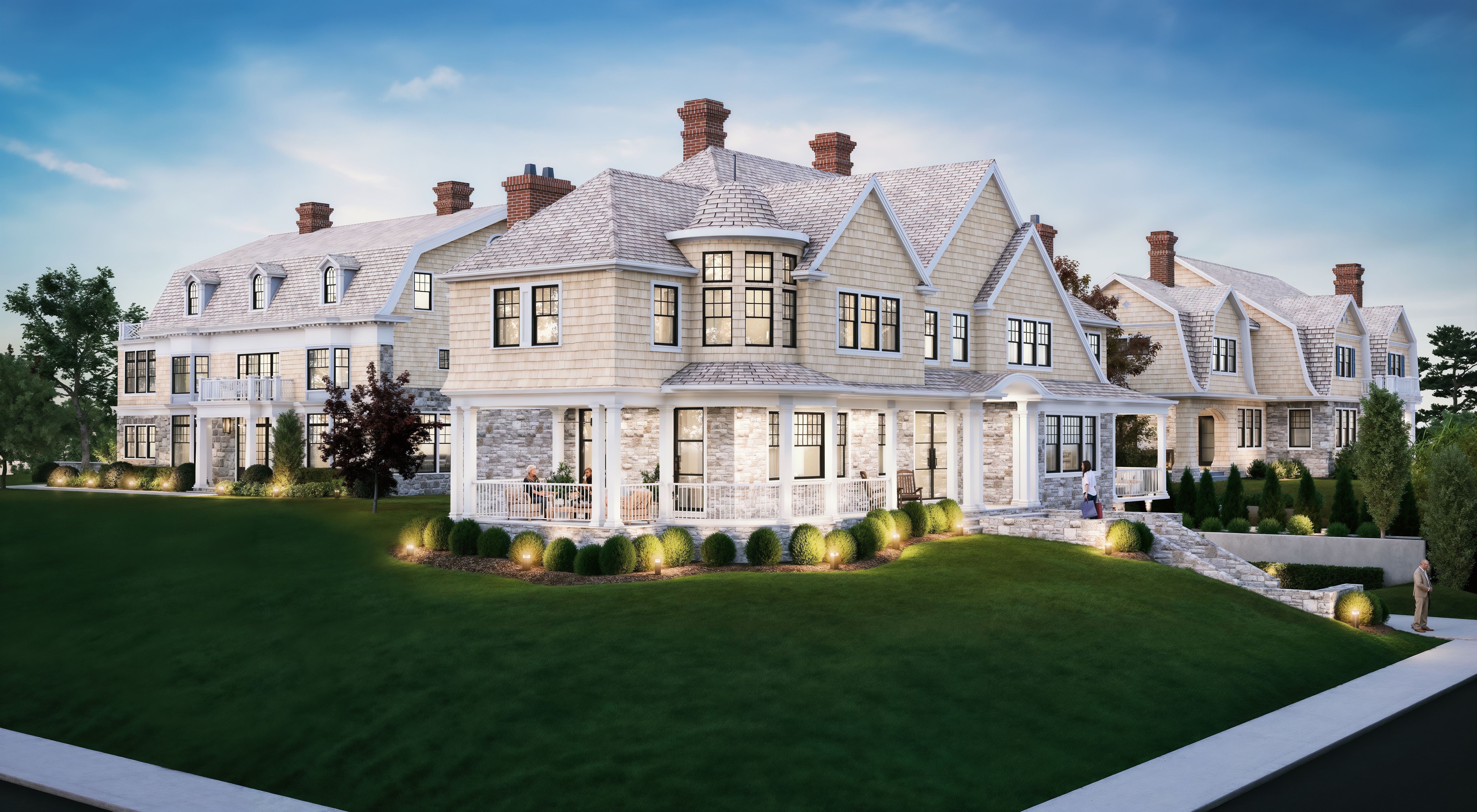 Rendering placeholder: alternate exterior view of 5 Walnut