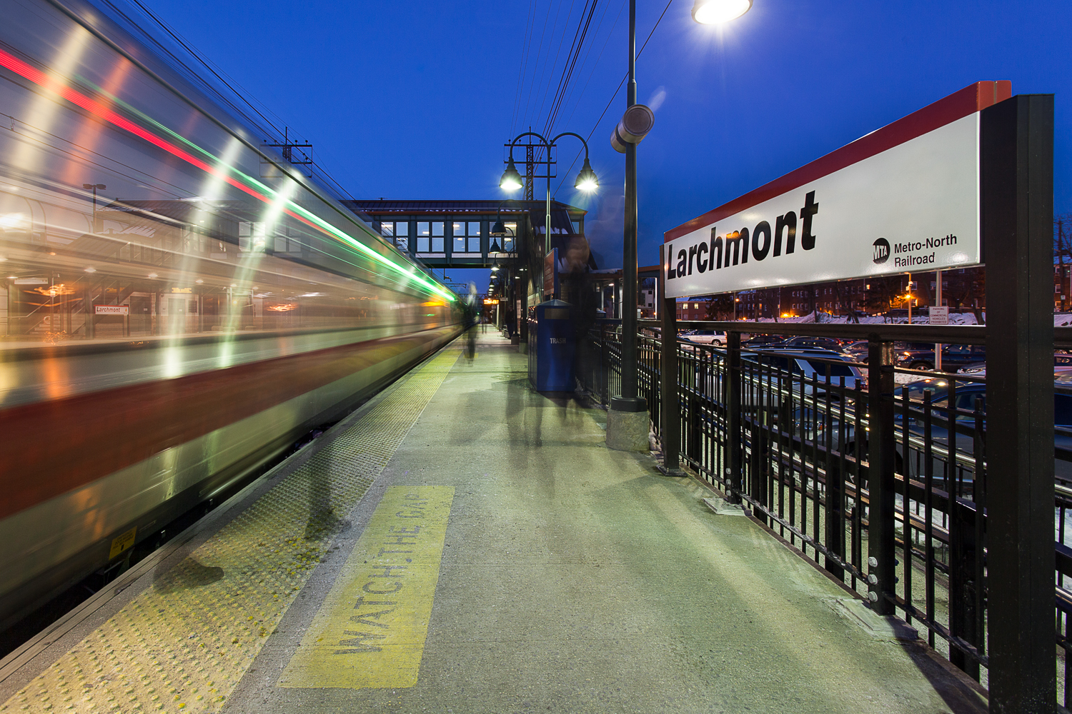 Metro-North in Larchmont, Westchester County, New York.